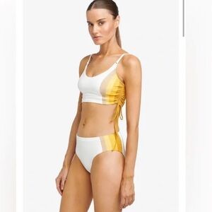 Robin Piccone Charlie high waisted bikini bottoms dandelion size medium